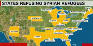 Mapstatesrefusingsyrianrefugees